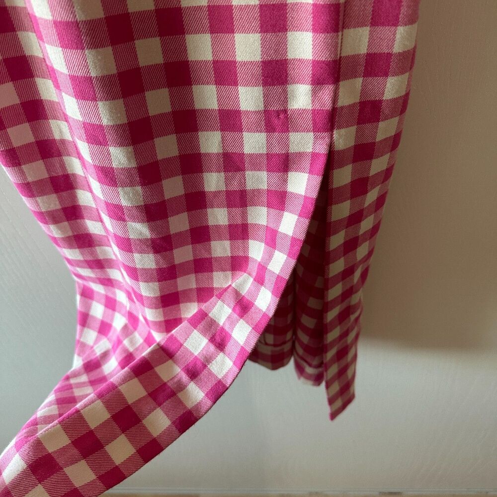 Finders Keepers Pink Gingham Gigi Midi Dress‎ Size 6 - Picture 4 of 9